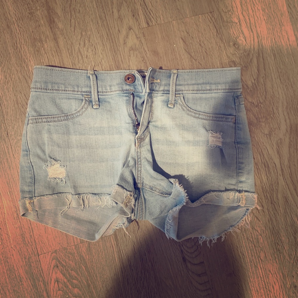 abercrombie girls jean shorts size 11/12